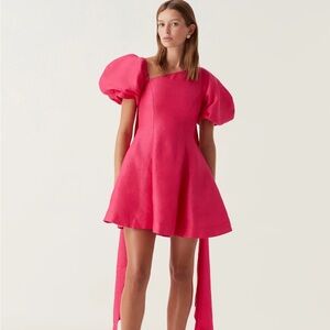 knee length dresses for ladies AJE Rushes Raffia Knit Mini Dress main image 0